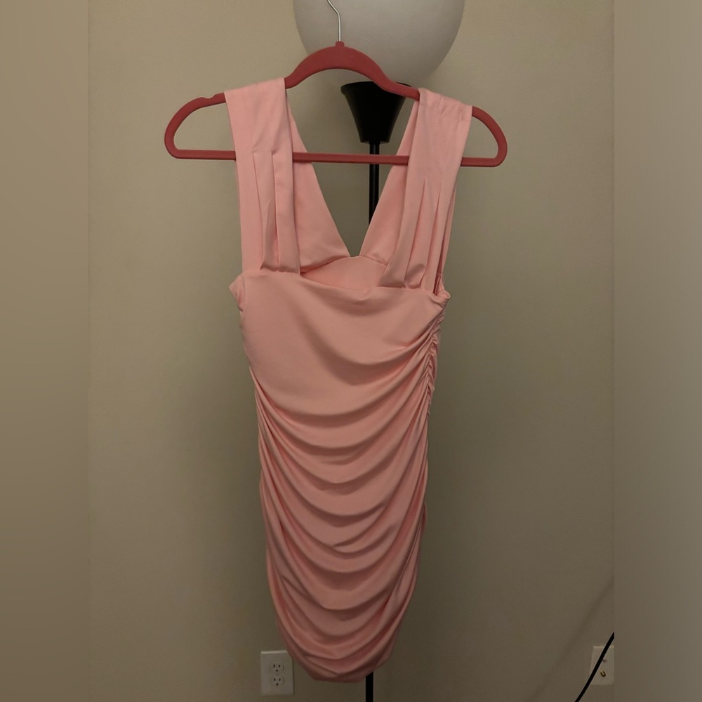 Light pink, body fit cocktail dress